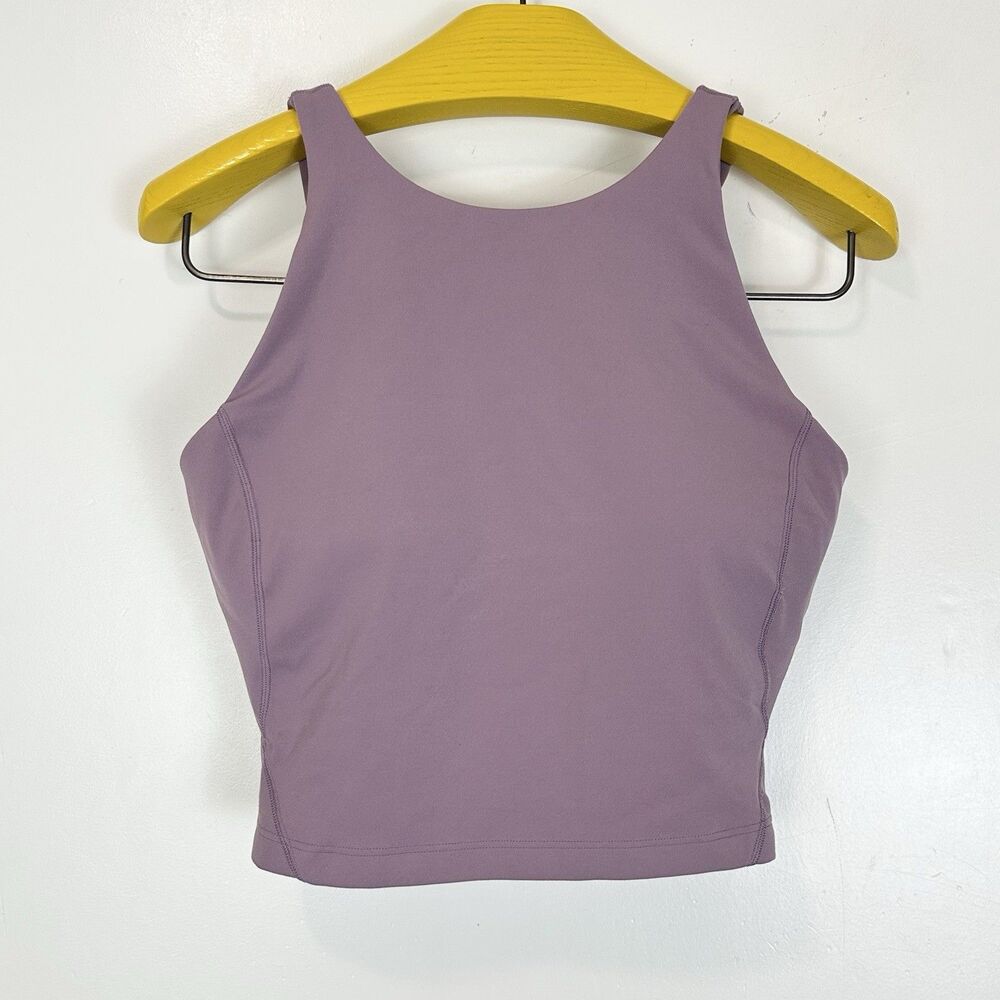 Lululemon Align High Neck Tank Top Sz 8 Lavender Lux  Nulu Yoga Athleisure